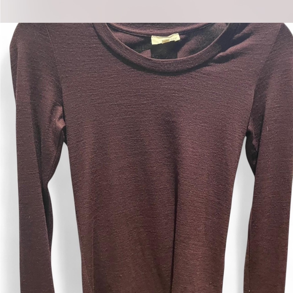 Wilfred Free Long Sleeve Top - Burgundy in size S